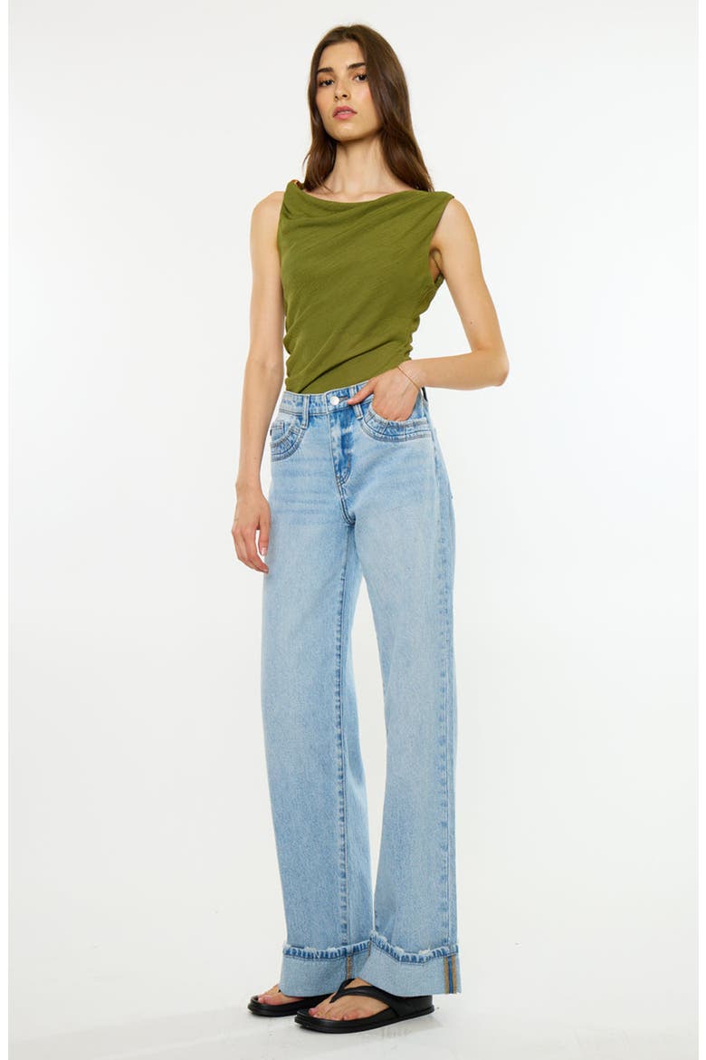 Crystal Essentials 90s Low Rise Straight Jeans, Alternate, color, Medium Wash