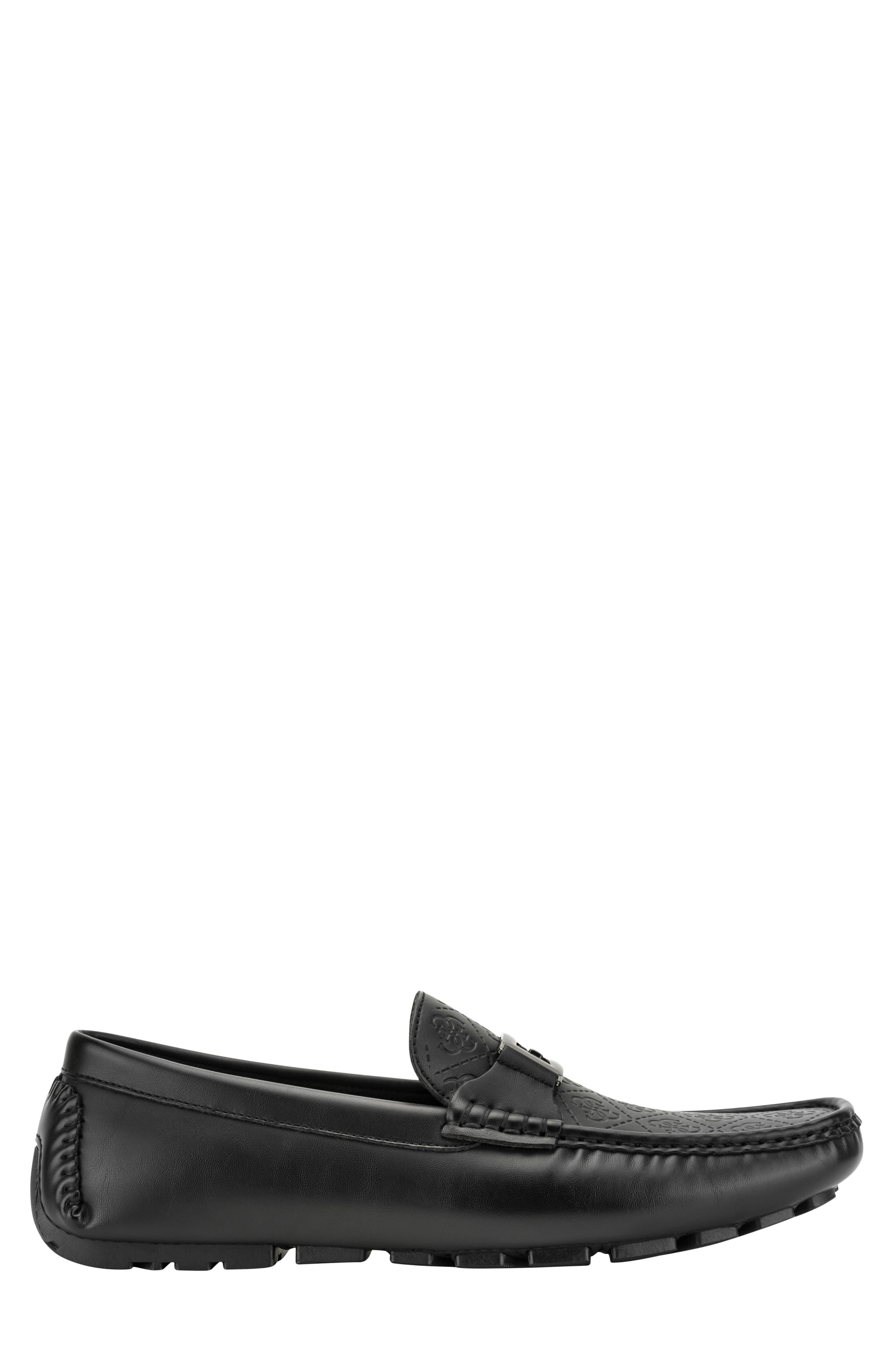 Gmayova Faux Leather Loafer, Alternate, color, BLACK LOGO