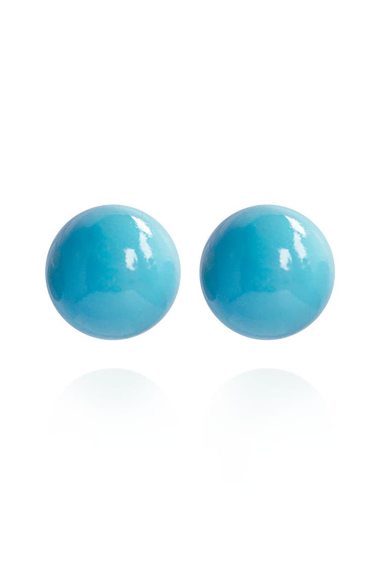 Gaia Midi Earrings, Main, color, Bluebird Feather
