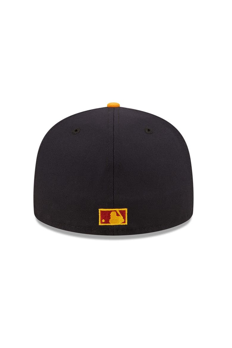 Men's New Era Navy/Gold New York Yankees Primary Logo 59FIFTY Fitted Hat, Alternate, color, Navy