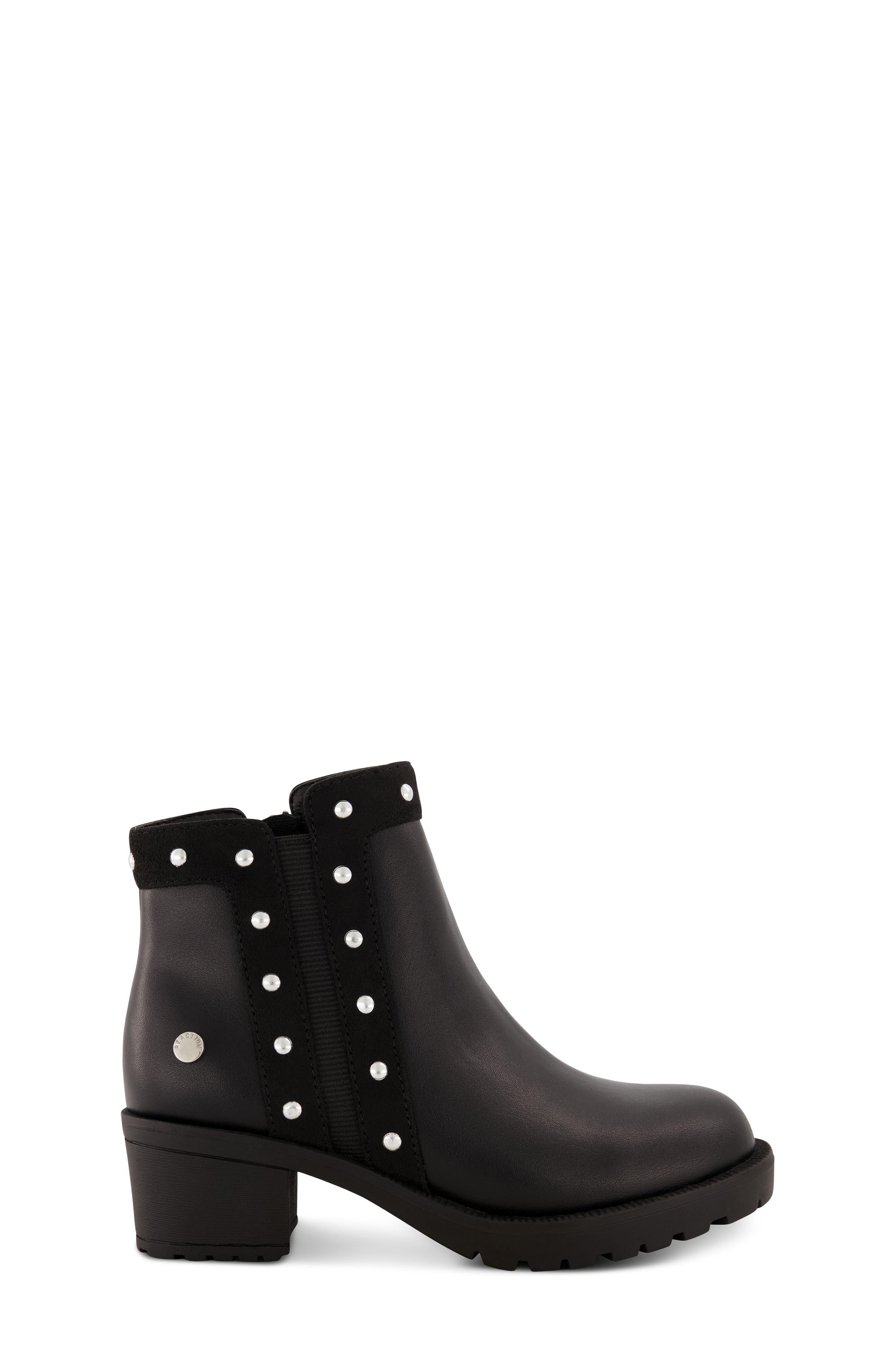 Kenneth Cole Kids' Studded Chelsea Boot, Alternate, color, Black