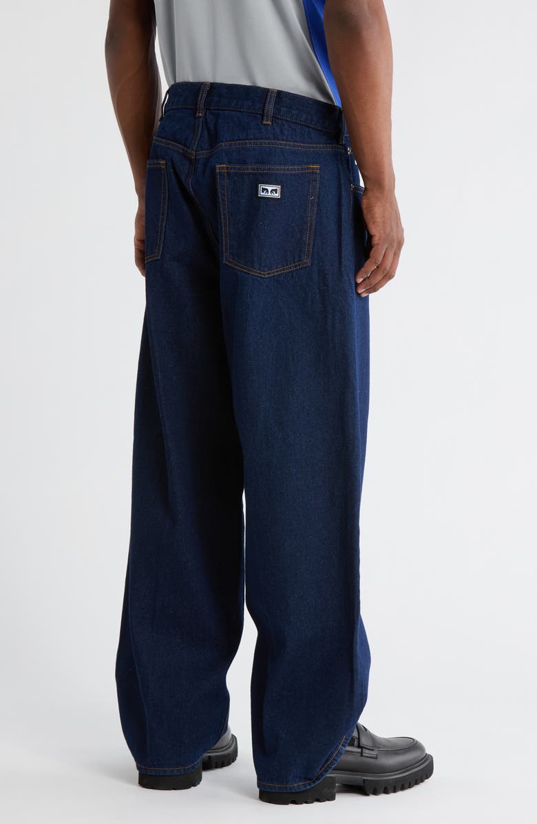 Obey Bigwig Baggy Jeans, Alternate, color, Rinse Indigo