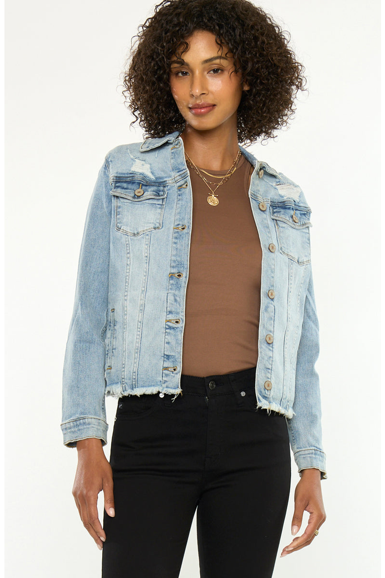 Wilson Denim Jacket, Main, color, Medium Wash