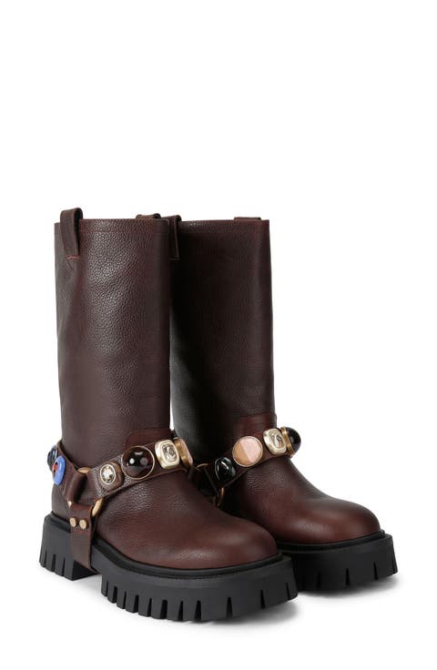 Loulou Harness Biker Boot