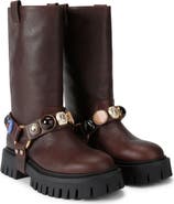 Kurt Geiger London Loulou Harness Biker Boot