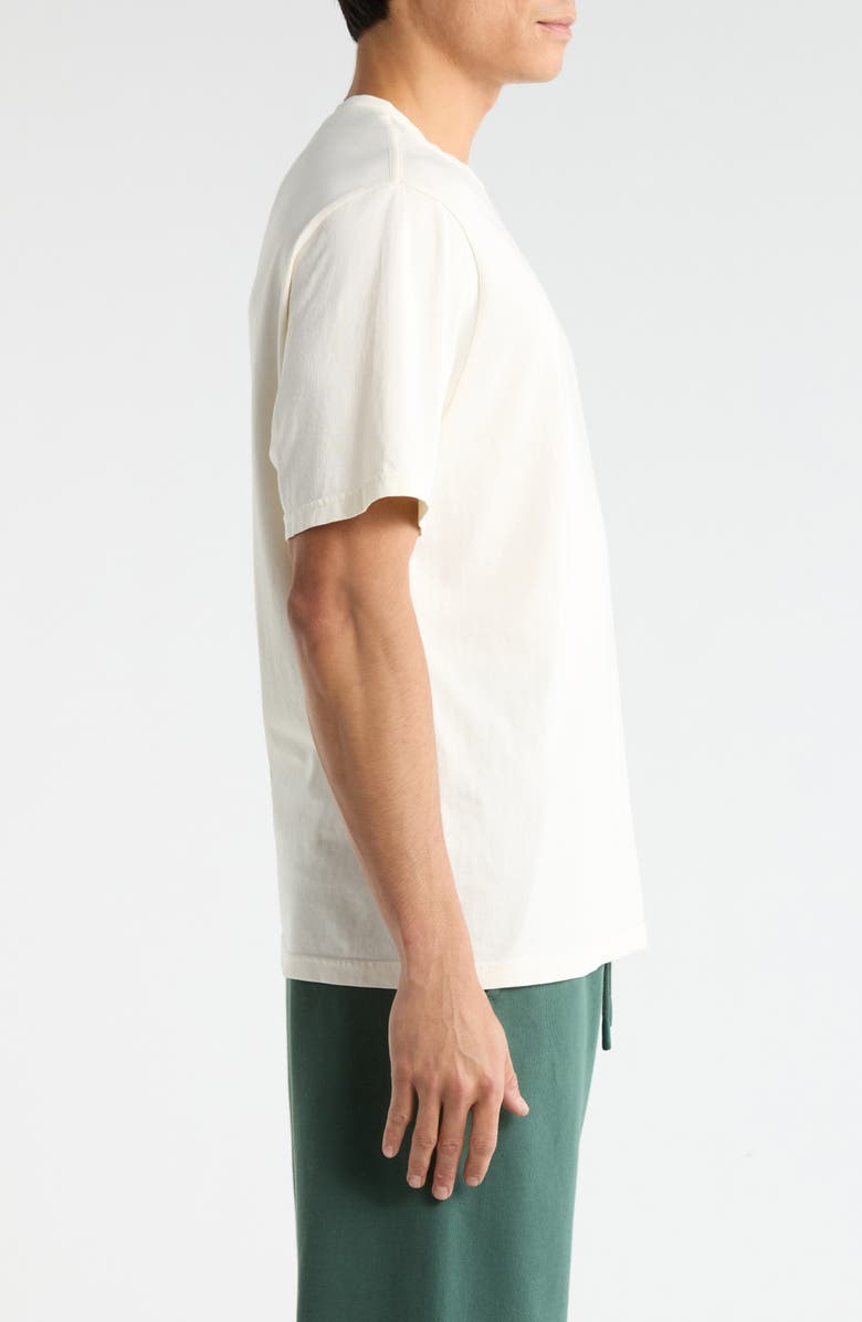 Malbon Golf Bermuda Brumal Buckets Embroidered Graphic T-Shirt, Alternate, color, Heather Ivory