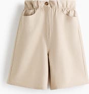 H&M Linen-blend Bermuda Shorts