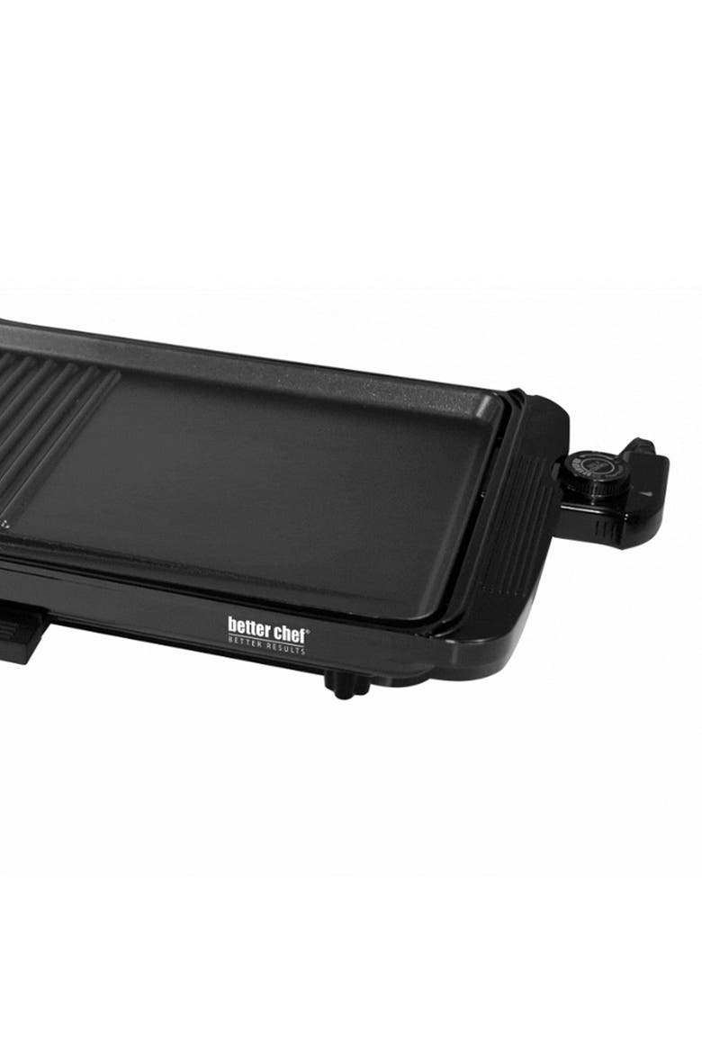 2 in 1 Family Size Electric Counter Top Grill/Griddle, Alternate, color, Black