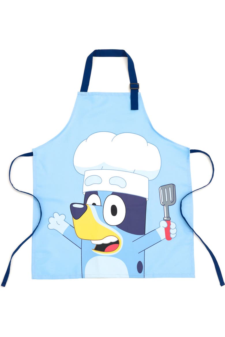 2-Piece Apron and Chef Hat Set, Alternate, color, Light Blue Bluey
