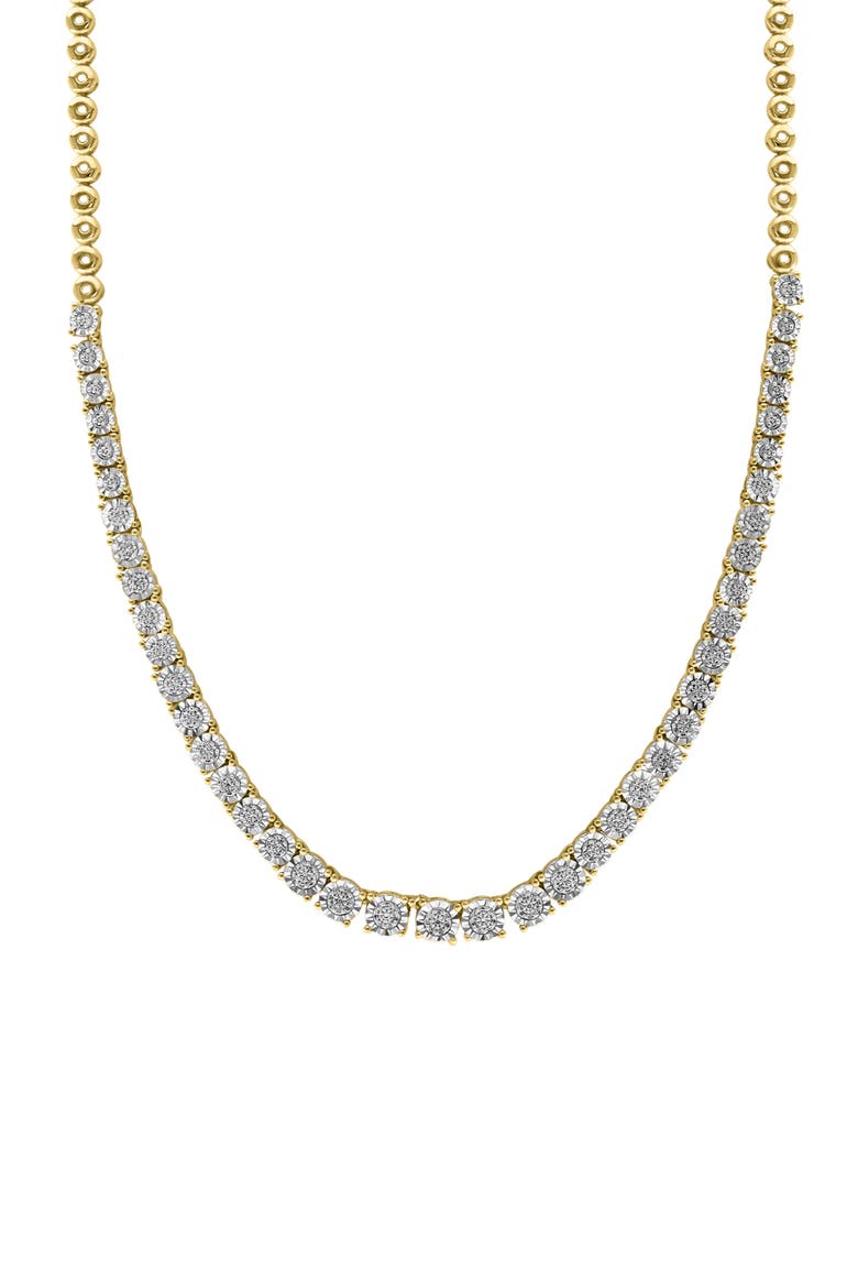 Diamond Frontal Necklace - 0.31ct, Main, color, GOLD