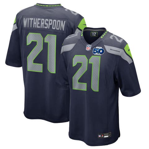 Men's Nike Devon Witherspoon College Navy Seattle Seahawks Team 50th Season Game Jersey