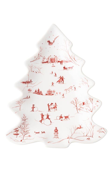Country Estate Winter Frolic Ruby Small Tree Tray