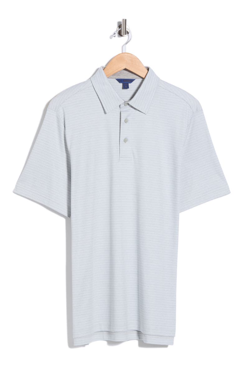Stripe Cotton Polo, Alternate, color, SAGE