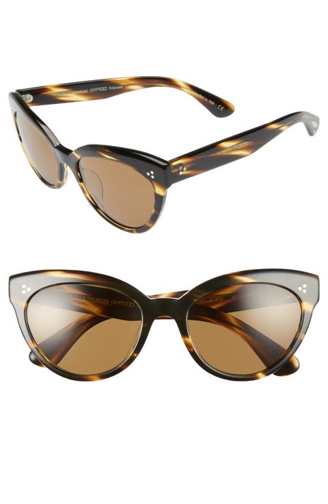Roella 55mm Polarized Cat Eye Sunglasses
