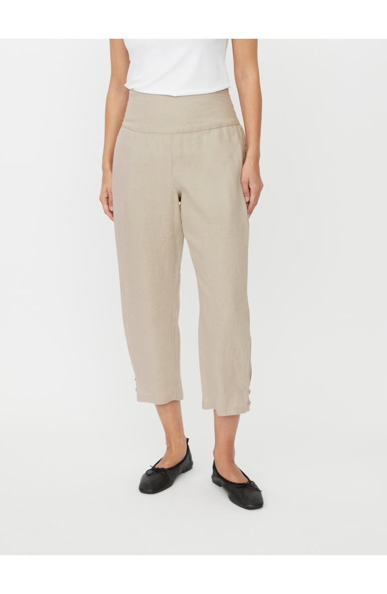 Masai Copenhagen MaPenna Cropped Linen Trousers, Main, color, Natural