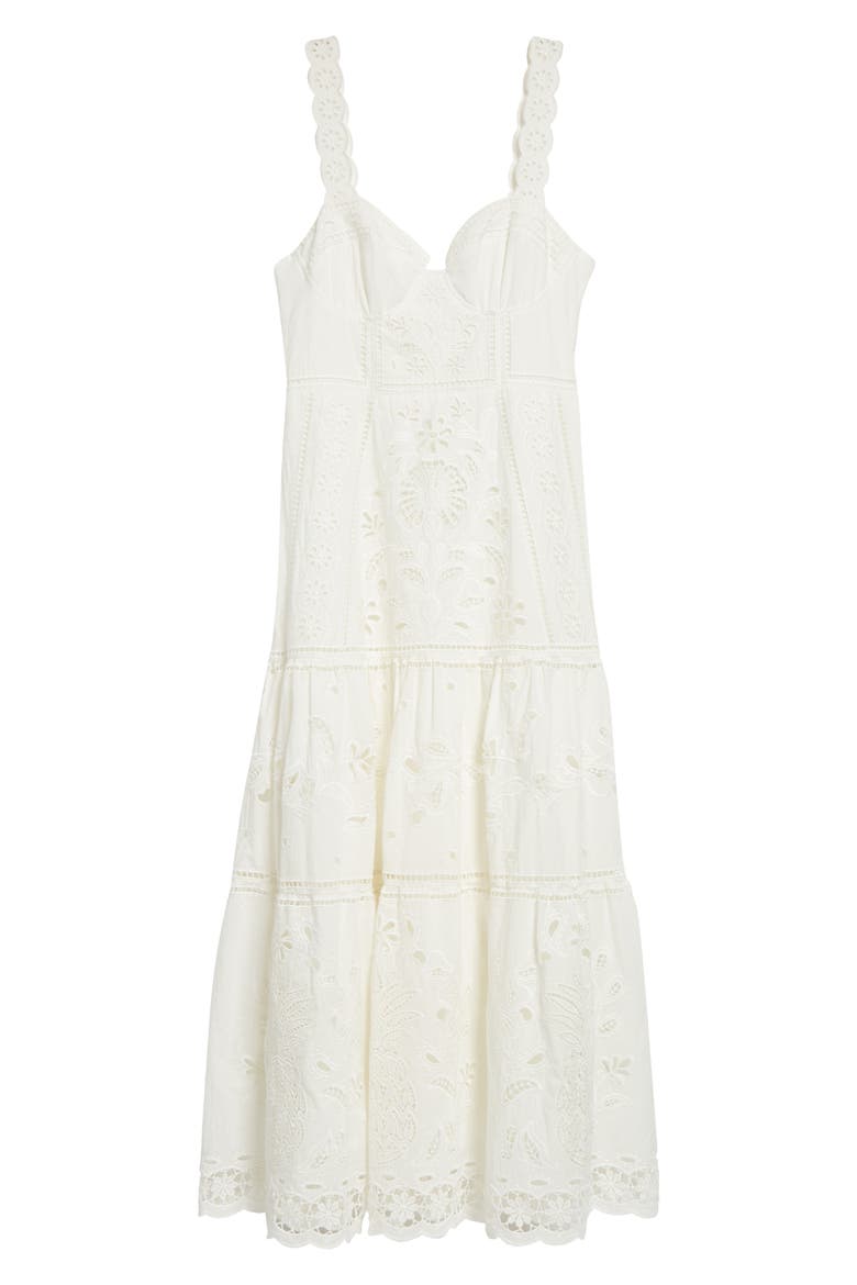 Richillieu Broderie Anglaise Sundress, Alternate, color, OFF-WHITE