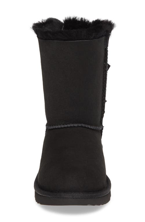Ugg(r) Kids' Bailey Bow Ii Water Resistant Genuine Shearling Boot In Black