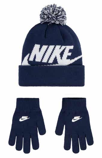 Nike Swoosh Pom Beanie & Gloves Set