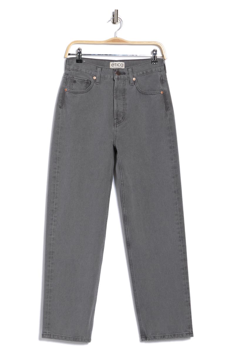 ÉTICA Tyler High Waist Straight Leg Jeans, Alternate, color, Moonstone