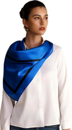 SILKSILKY Printed Square Silk Scarf