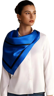 SILKSILKY Printed Square Silk Scarf