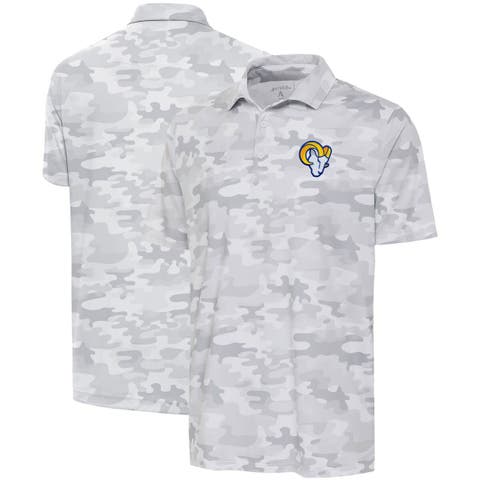 Men's Antigua White Los Angeles Rams Collide Polo