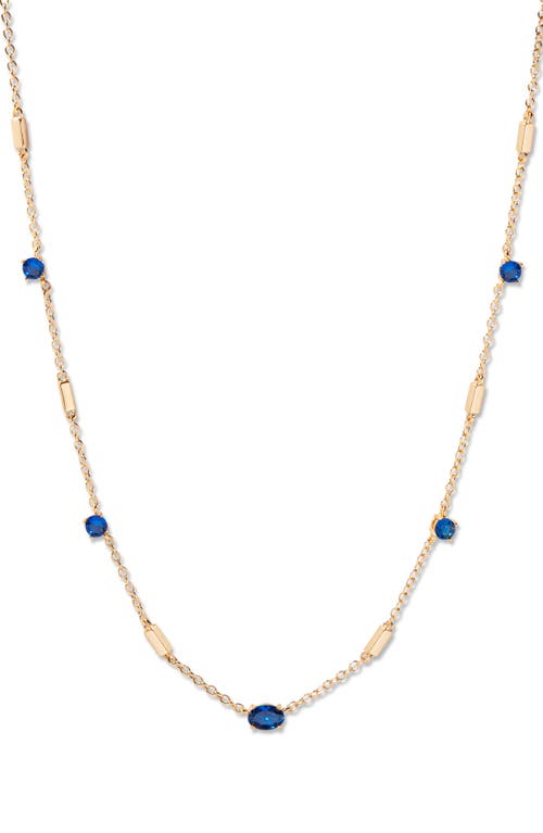 Brook & York Brook And York Brenna Birthstone Station Necklace In Gold September