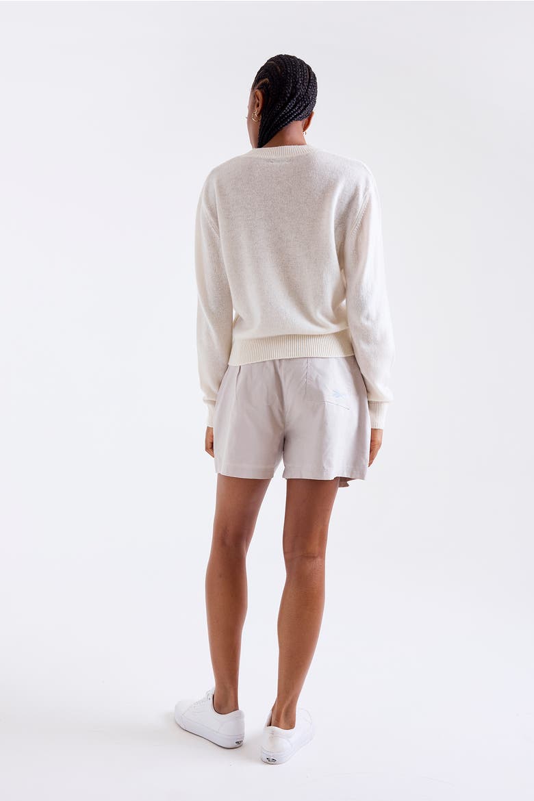 Vee V-Neck 100% Cashmere Sweater, Alternate, color, NATURAL WHITE