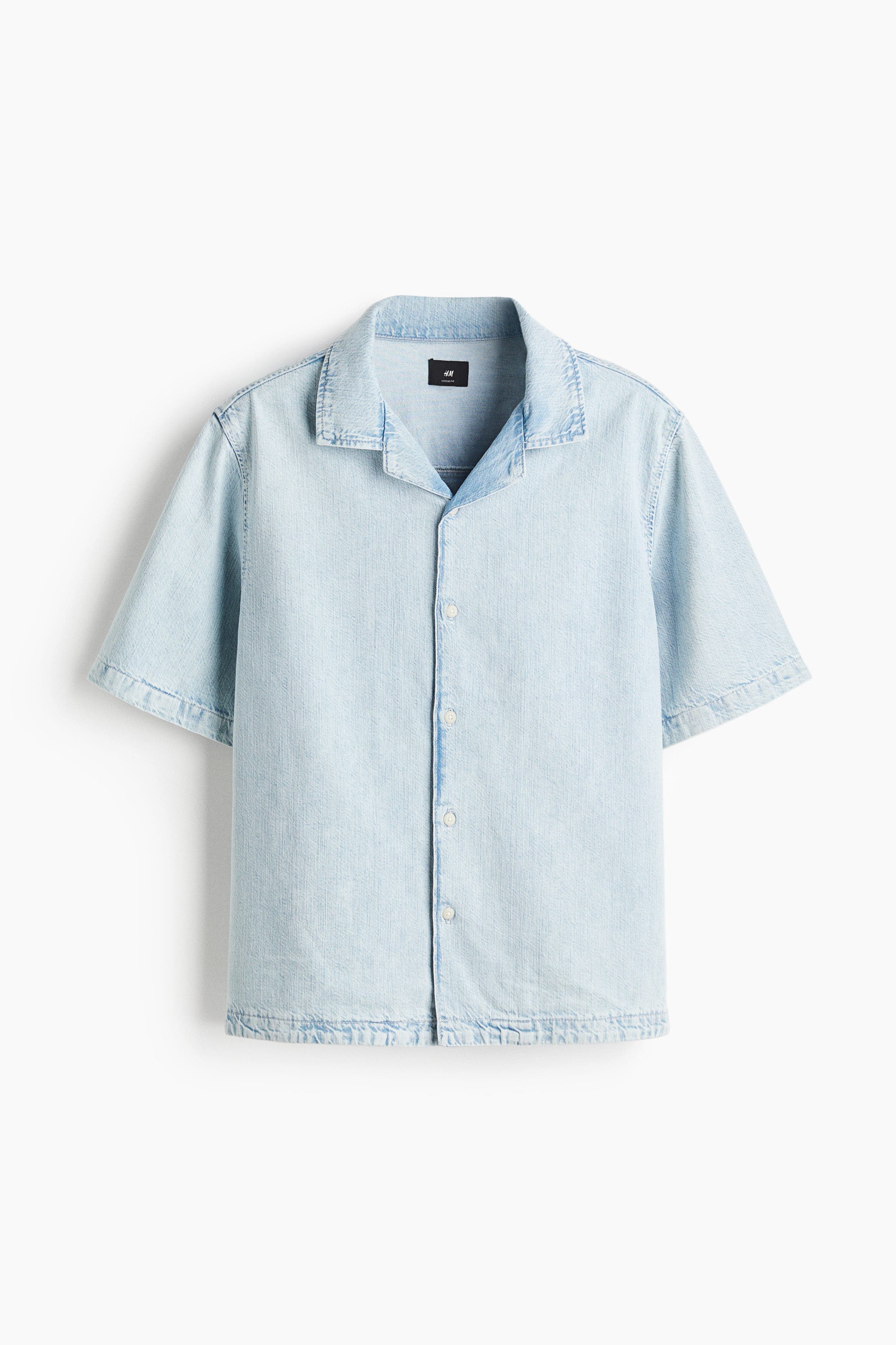 Regular Fit Denim Resort Shirt - image 3