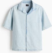 H&M Regular Fit Denim Resort Shirt