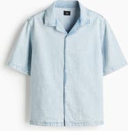 H&M Regular Fit Denim Resort Shirt