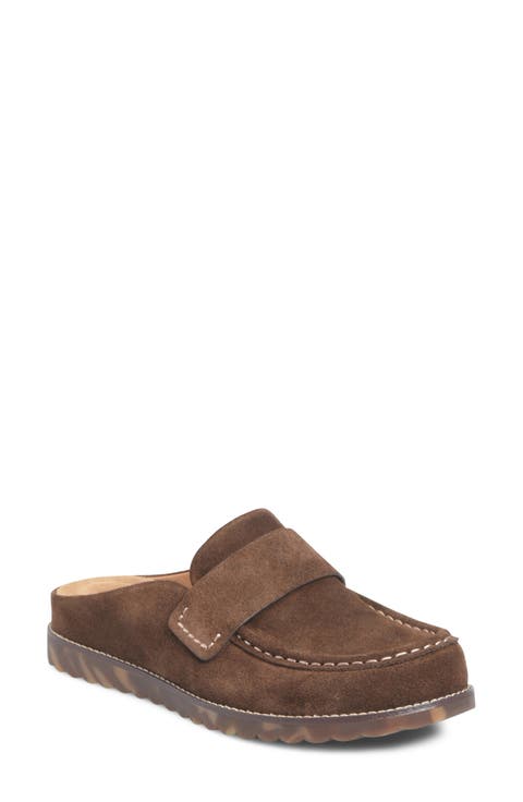 Alicia Leather Flat Mule