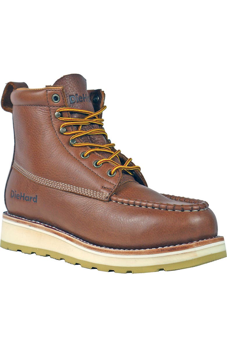 DieHard Malibu 6 Inch Rust Composite Toe Work Boot, Main, color, Brown