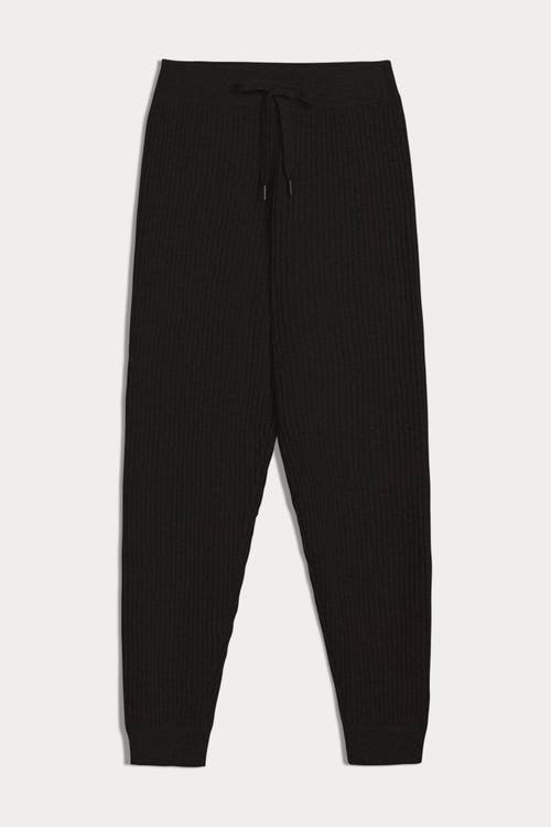 Naked Cashmere Heidi Ribbed Jogger Pant In Black