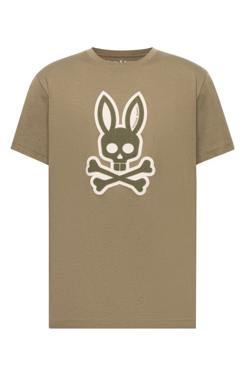 Psycho Bunny Ryder Appliqué Graphic T-shirt In Green
