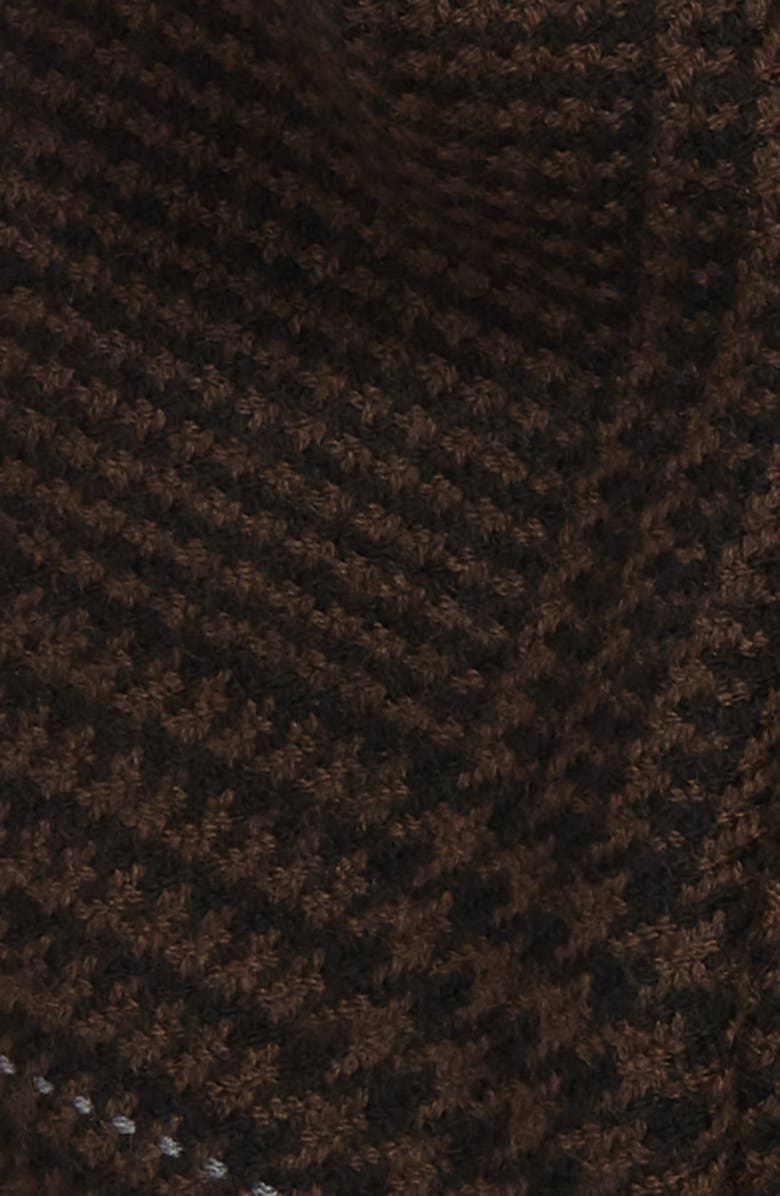 Hickey Freeman Glen Plaid Merino Wool Scarf, Alternate, color, 