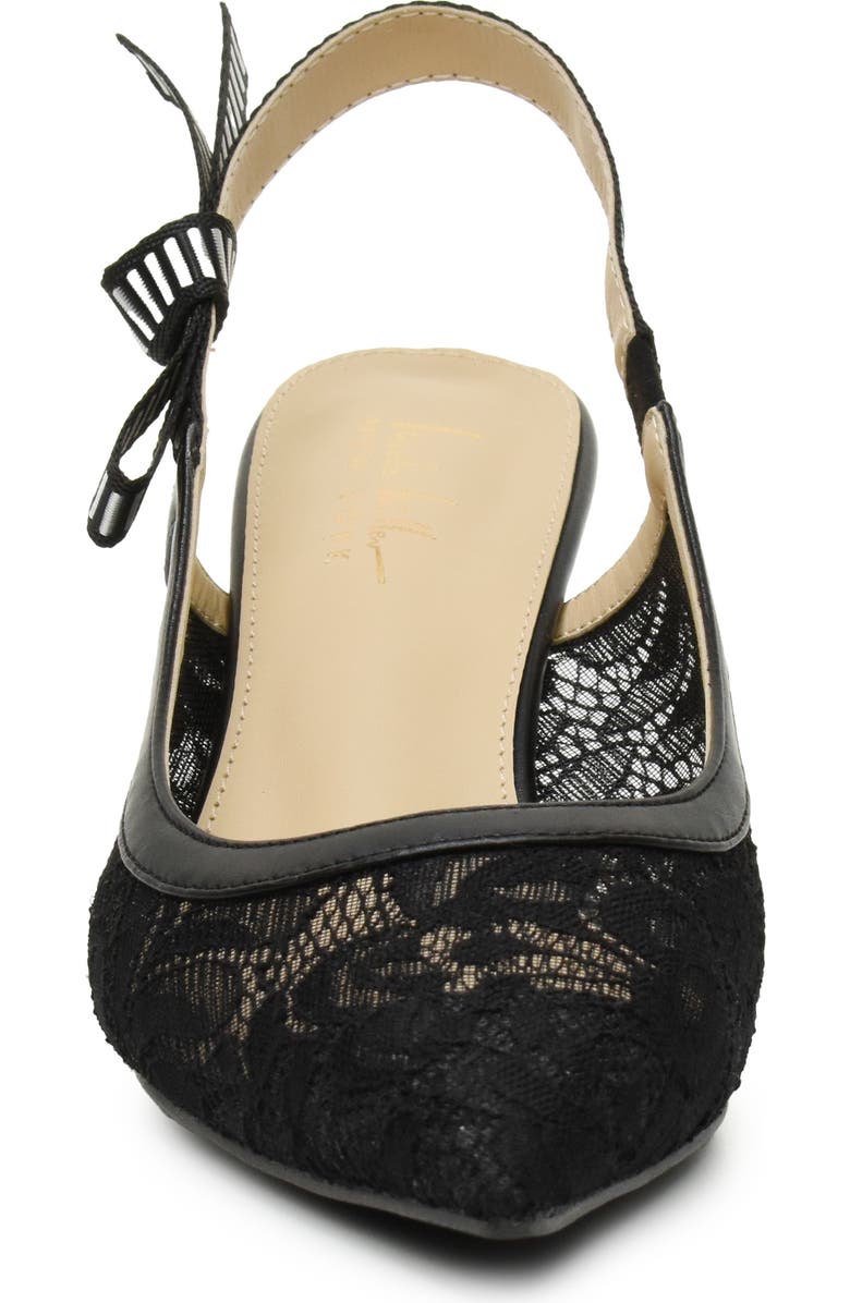 Nicole Miller Illusion Lace Slingback Pump, Alternate, color,