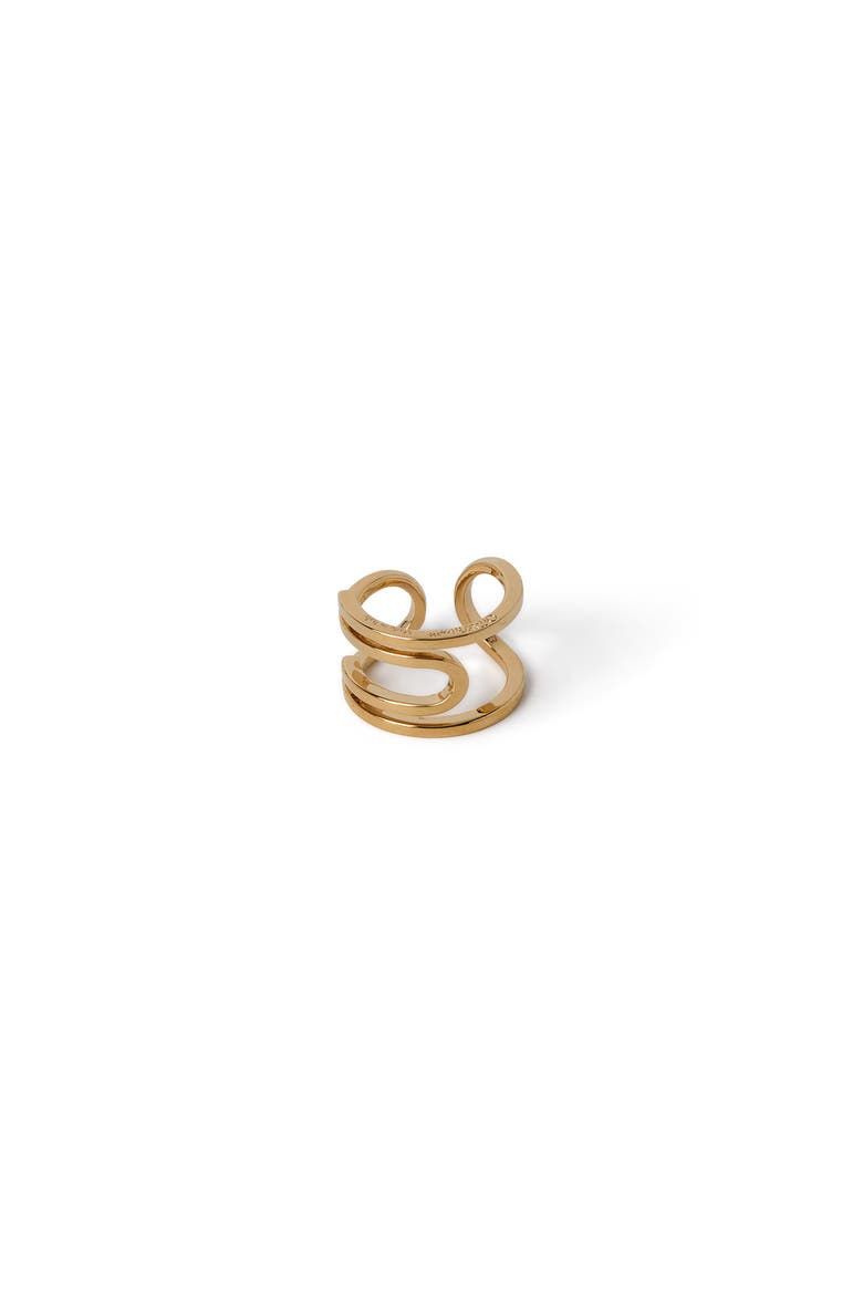 Women's Paperclip Ring, Main, color, Gold