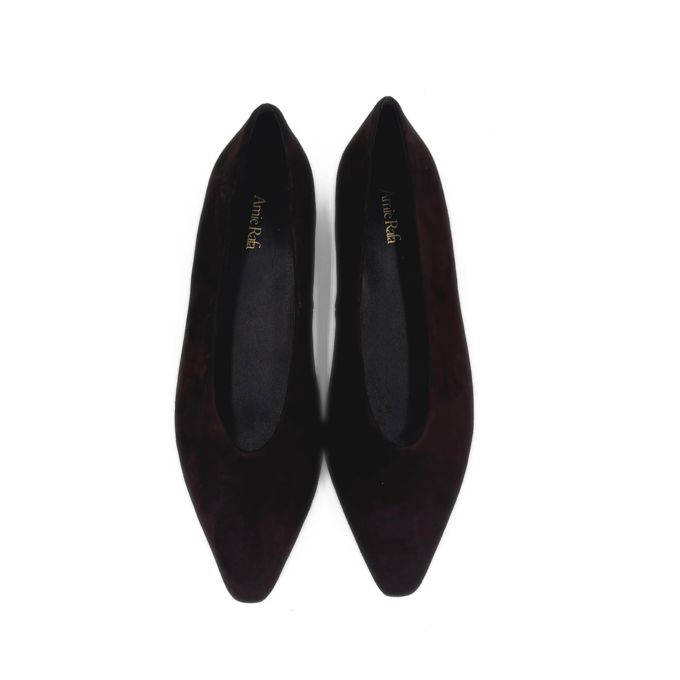 Riley Suede Ballet Flats, Alternate, color, Brown