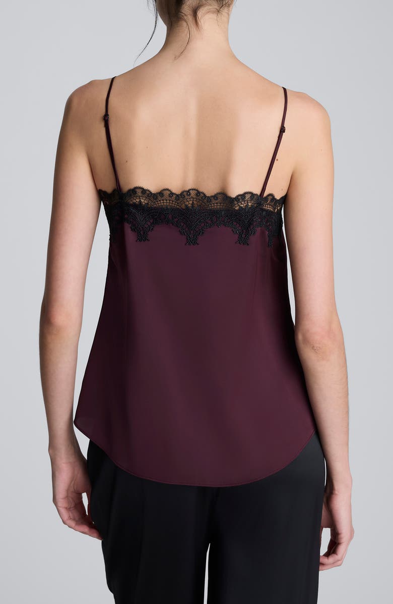 Kenneth Cole Lace Trim Matte Satin Camisole, Alternate, color,