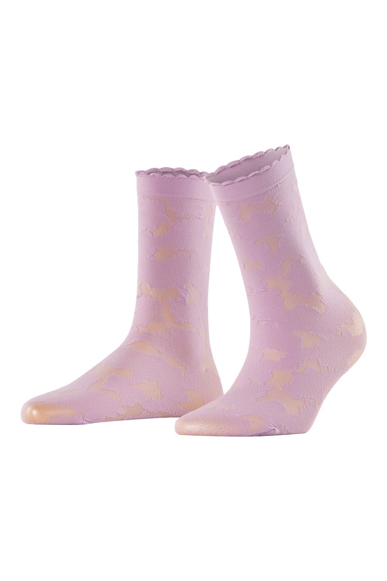 Hydrangea 20 Denier Dress Socks, Alternate, color, MISTY LILAC
