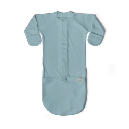 Goumikids Goumi 24 Hour Convertible Sleeper Baby Gown In Poolside