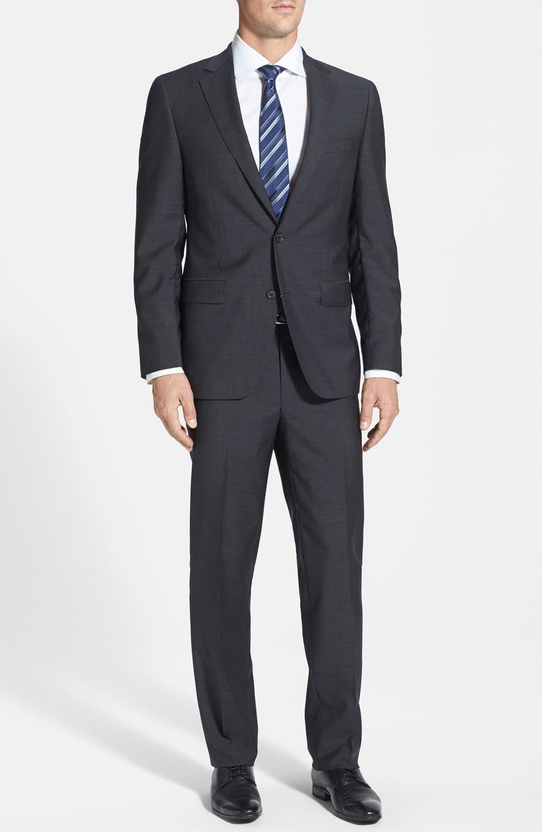 Samuelsohn Classic Fit Wool & Mohair Suit, Main, color, 