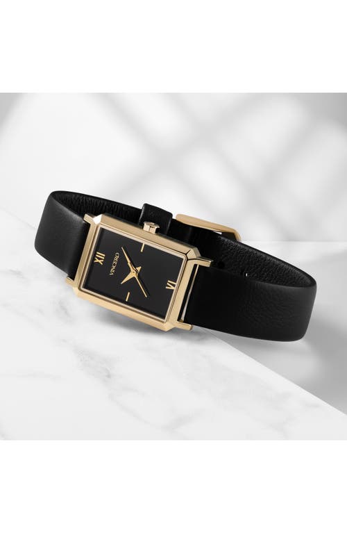 VINCERO VINCERO AVA LEATHER STRAP WATCH, 20MM X 14MM
