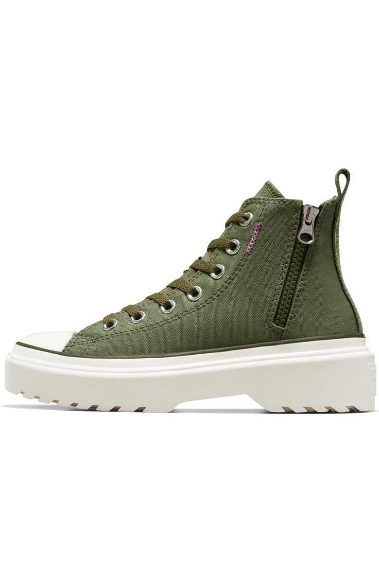 Converse Kids' Chuck Taylor<sup>®</sup> All Star<sup>®</sup> Lugged High Top Sneaker, Alternate, color,