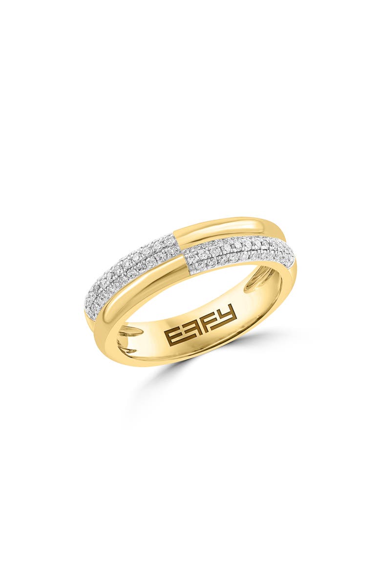 EFFY Diamond Stacked Ring, Main, color, Gold/ White