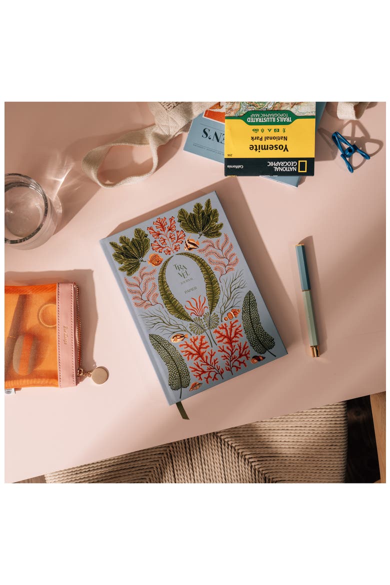 Coral Reef Travel Journal, Alternate, color, LIGHT/ PASTEL BLUE