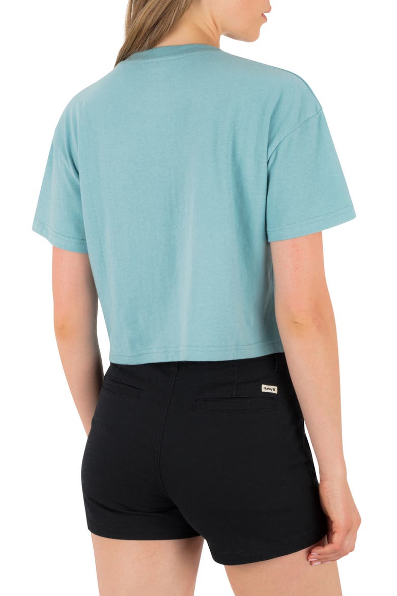 Bliss Boxy Crop Cotton Graphic T-Shirt, Alternate, color, REEF WATERS
