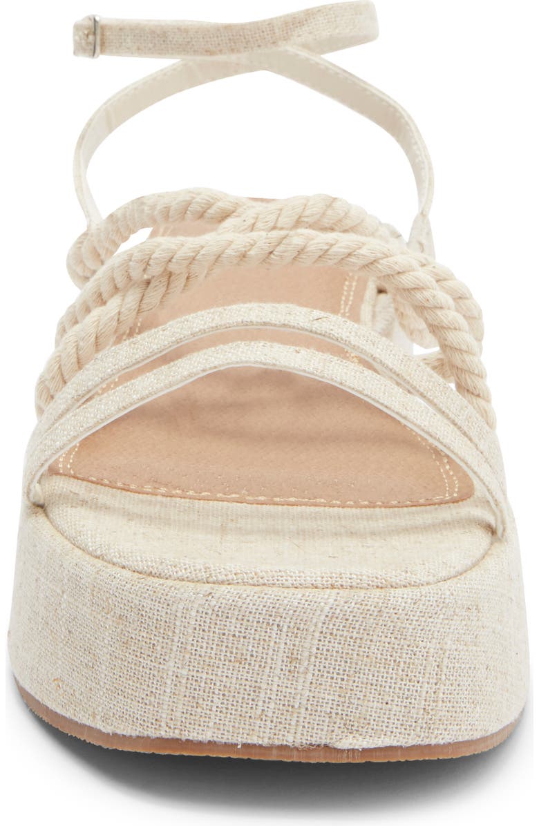 ASOS DESIGN Tari Rope Strap Wedge Platform Sandal, Alternate, color,