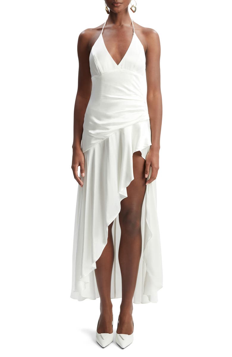 Bardot Sorella Jersey Halter Dress, Main, color, Orchid White